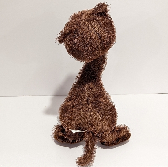 CARLTON Cards twisted whiskers brown cat plush 13” - Picture 2 of 11